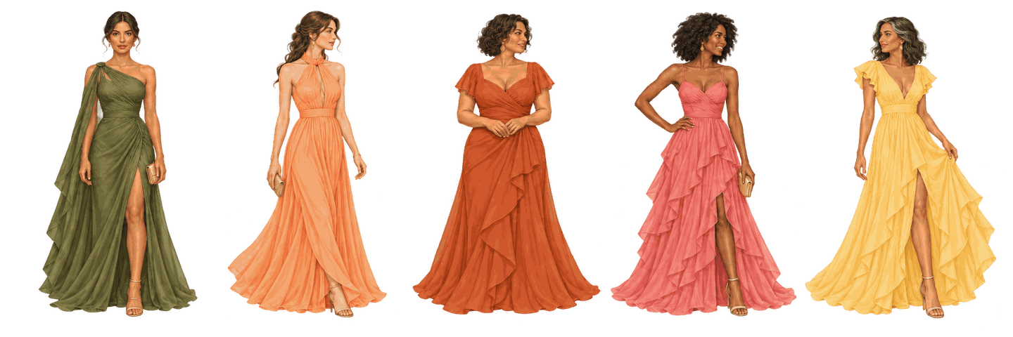 Vestido durazno.